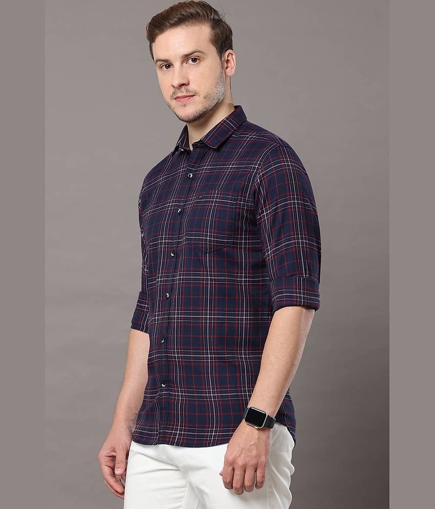 Cool Colors - Red 100% Cotton Slim Fit Men's Casual Shirt ( Pack of 1 )