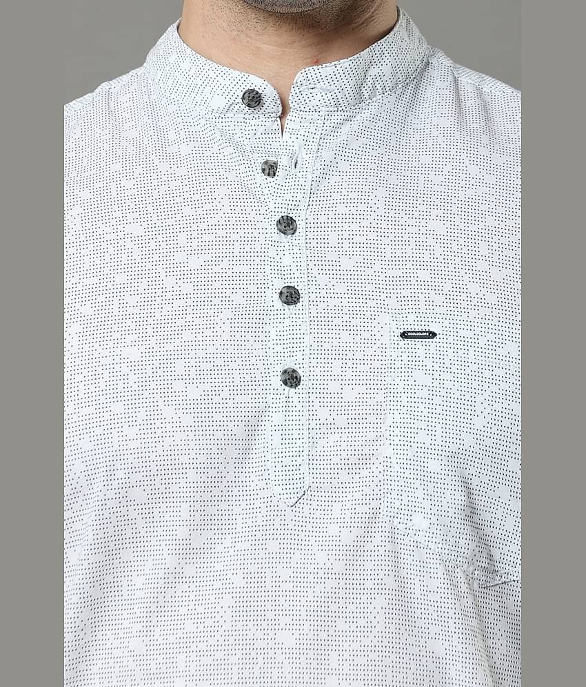 Cool Colors - White 100% Cotton Slim Fit Men's Casual Shirt ( Pack of 1 )