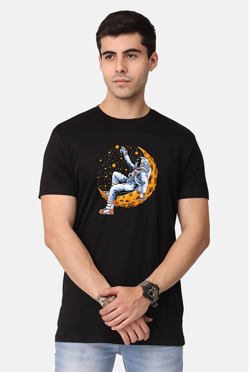 EPPE Pack of 1 Polyester Regular Fit Men's T-Shirt ( Black ) EPPE Pack of 1 Polyester Regular Fit Men's T-Shirt ( Black )