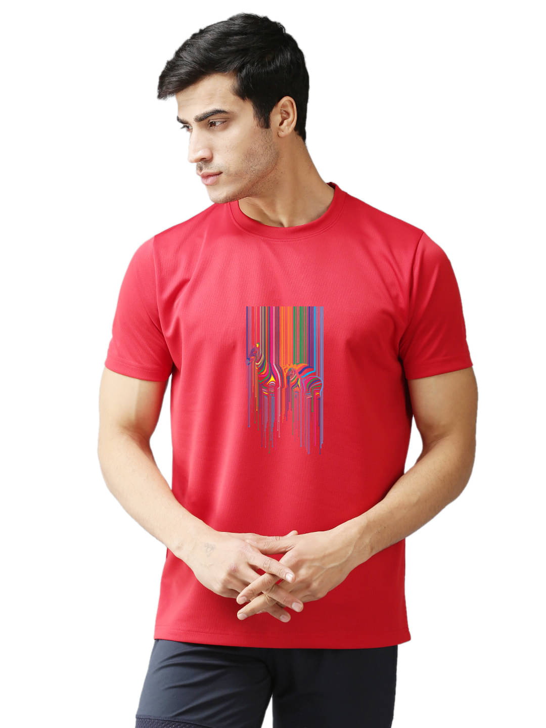 EPPE Pack of 1 Polyester Regular Fit Men's T-Shirt ( Red ) EPPE Pack of 1 Polyester Regular Fit Men's T-Shirt ( Red )