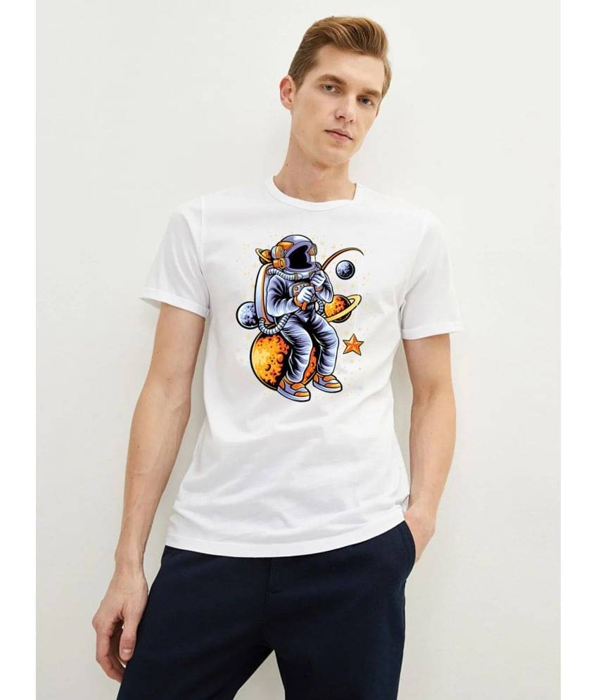 EPPE Pack of 1 Polyester Regular Fit Men's T-Shirt ( White ) EPPE Pack of 1 Polyester Regular Fit Men's T-Shirt ( White )