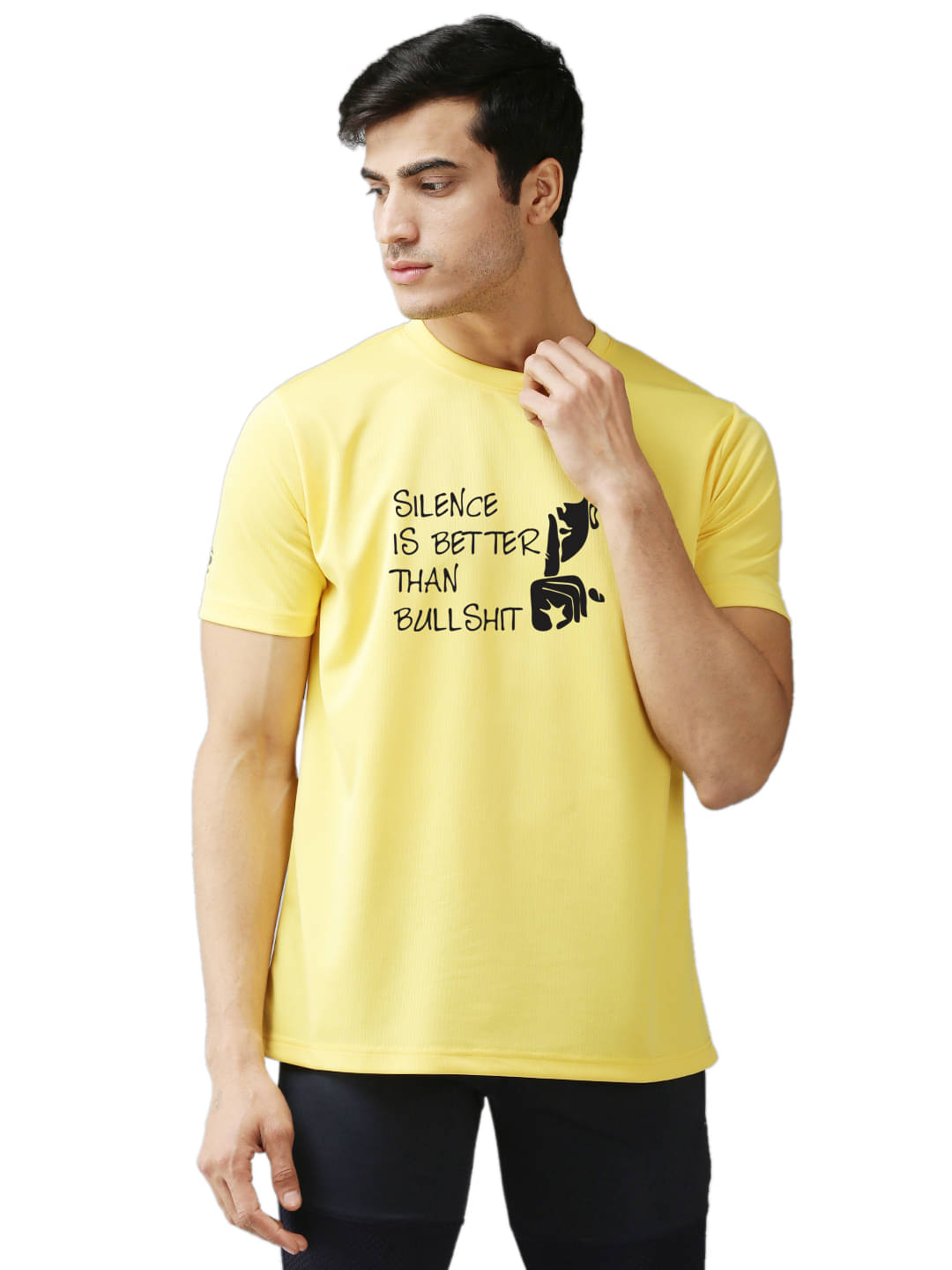     			EPPE Pack of 1 Polyester Regular Fit Men's T-Shirt ( Yellow )