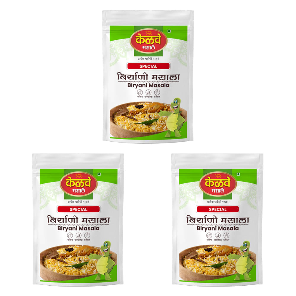     			KELVE MASALE Biryani Masala Masala 750 gm Pack of 3