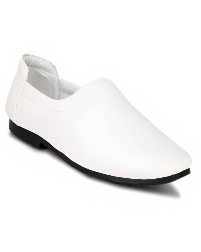    			MARKRANGE - White Men's Slip-on Shoes