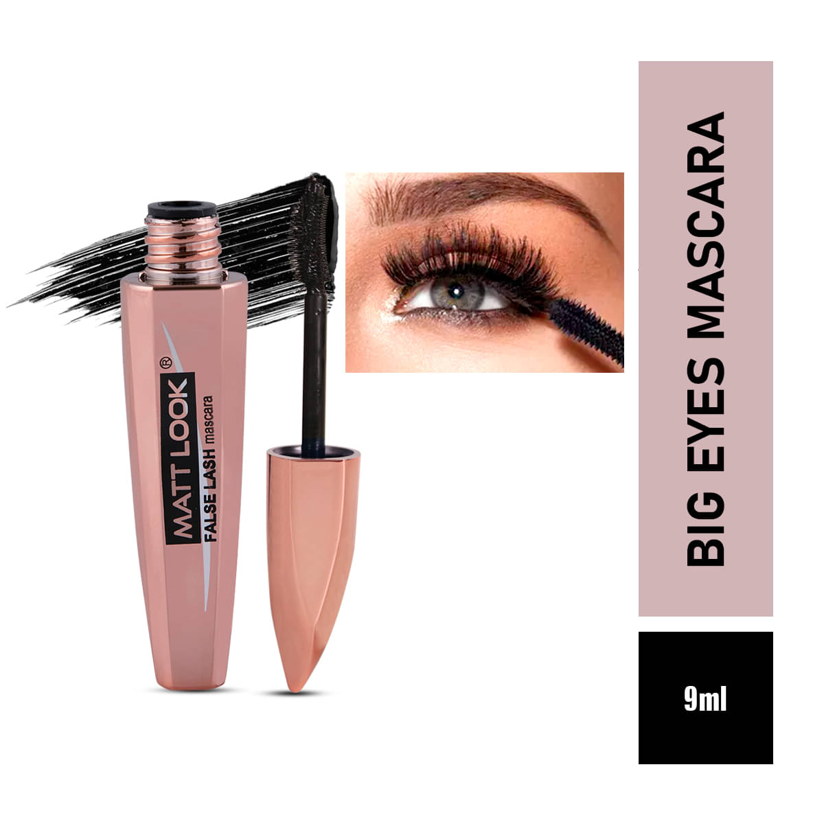     			matt look Mascara Black