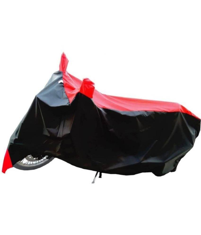 AutoRetail - Dust Proof Two Wheeler Polyster Cover With (Mirror Pocket) for Hero HF Deluxe ( Pack of 1 ) , Multicolour AutoRetail - Dust Proof Two Wheeler Polyster Cover With (Mirror Pocket) for Hero HF Deluxe ( Pack of 1 ) , Multicolour