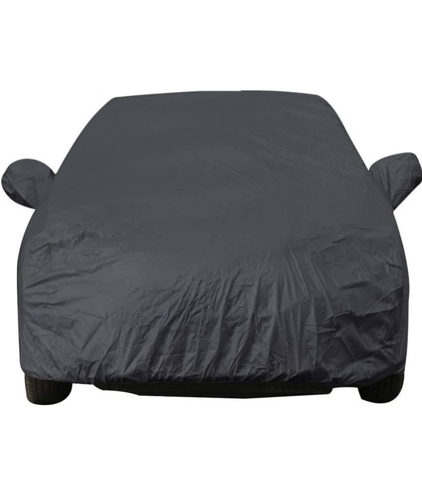 AutoRetail - Dust Proof Car Body Polyster Cover for Mahindra XUV300 With Mirror Pocket ( Pack of 1 ) , Grey