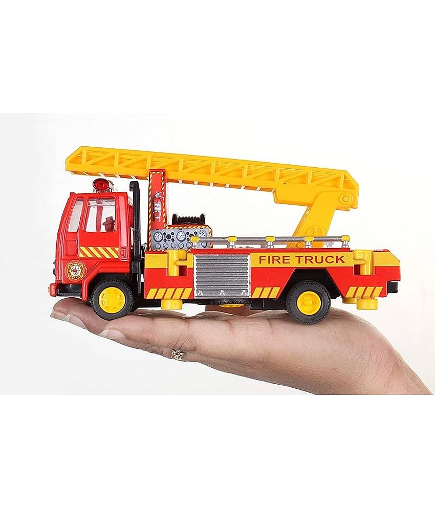 Centy Toys Fire Ladder Truck, Yellow