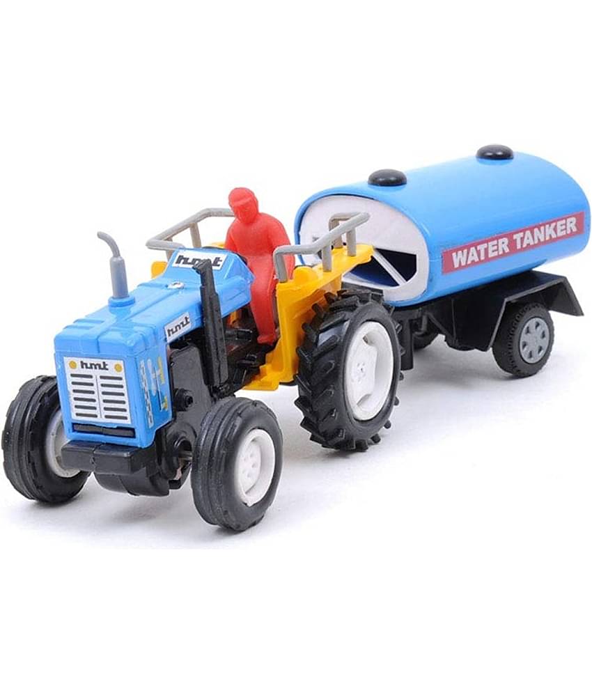 Centy Toys Fire Ladder Truck, Yellow & Pull Back Tractor with Tanker (Plastic)