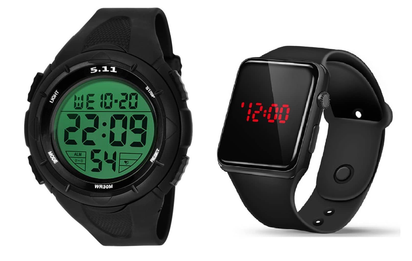 DECLASSE - Black Resin Digital Men's Watch