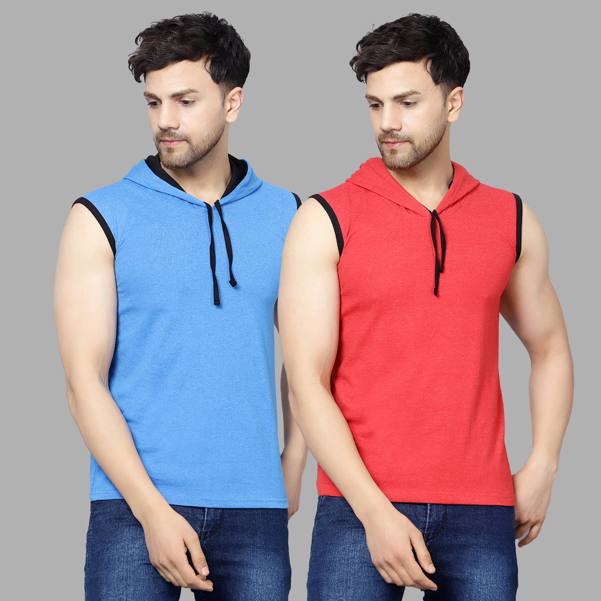     			Diaz Pack of 2 Cotton Blend Regular Fit Men's T-Shirt ( Multicolor )