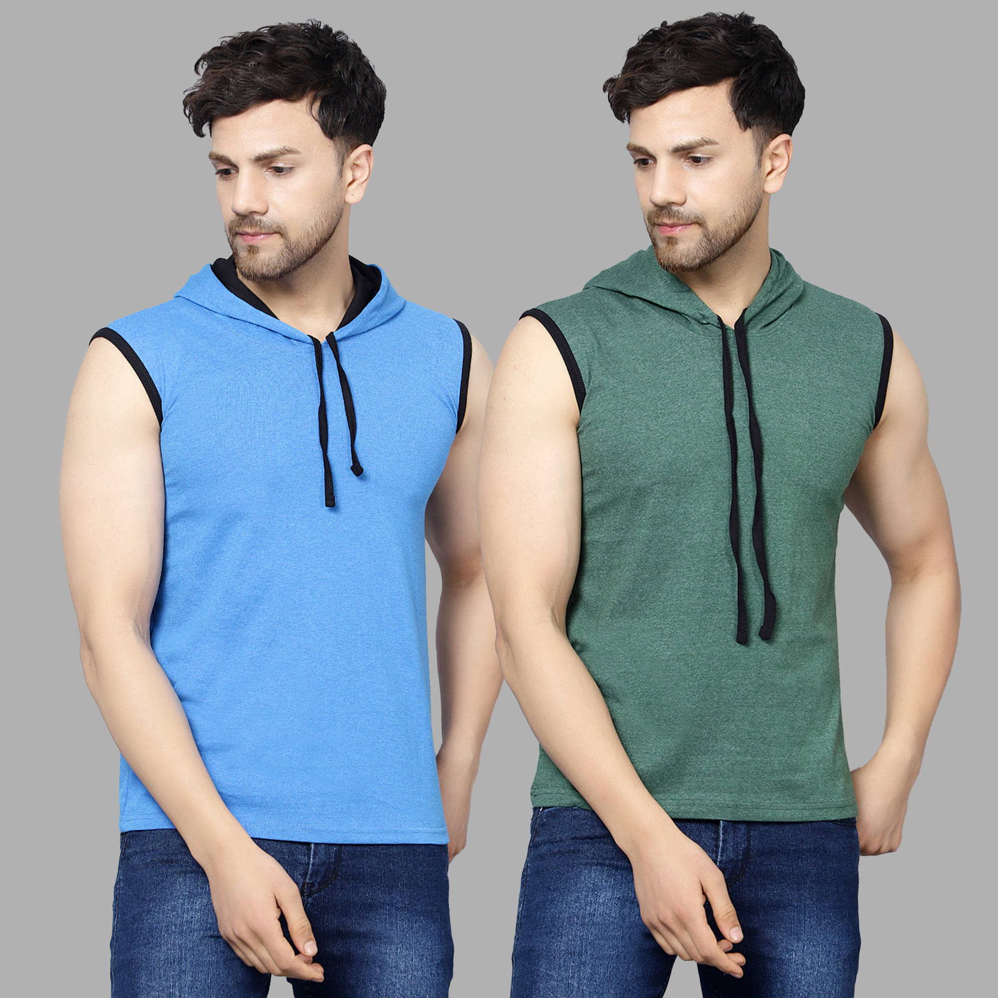 Diaz Pack of 2 Cotton Blend Regular Fit Men's T-Shirt ( Multicolor ) Diaz Pack of 2 Cotton Blend Regular Fit Men's T-Shirt ( Multicolor )