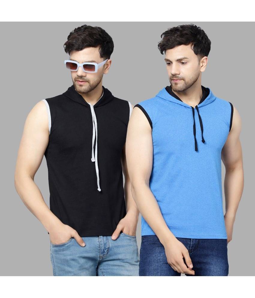     			Diaz Pack of 2 Cotton Blend Regular Fit Men's T-Shirt ( Multicolor )