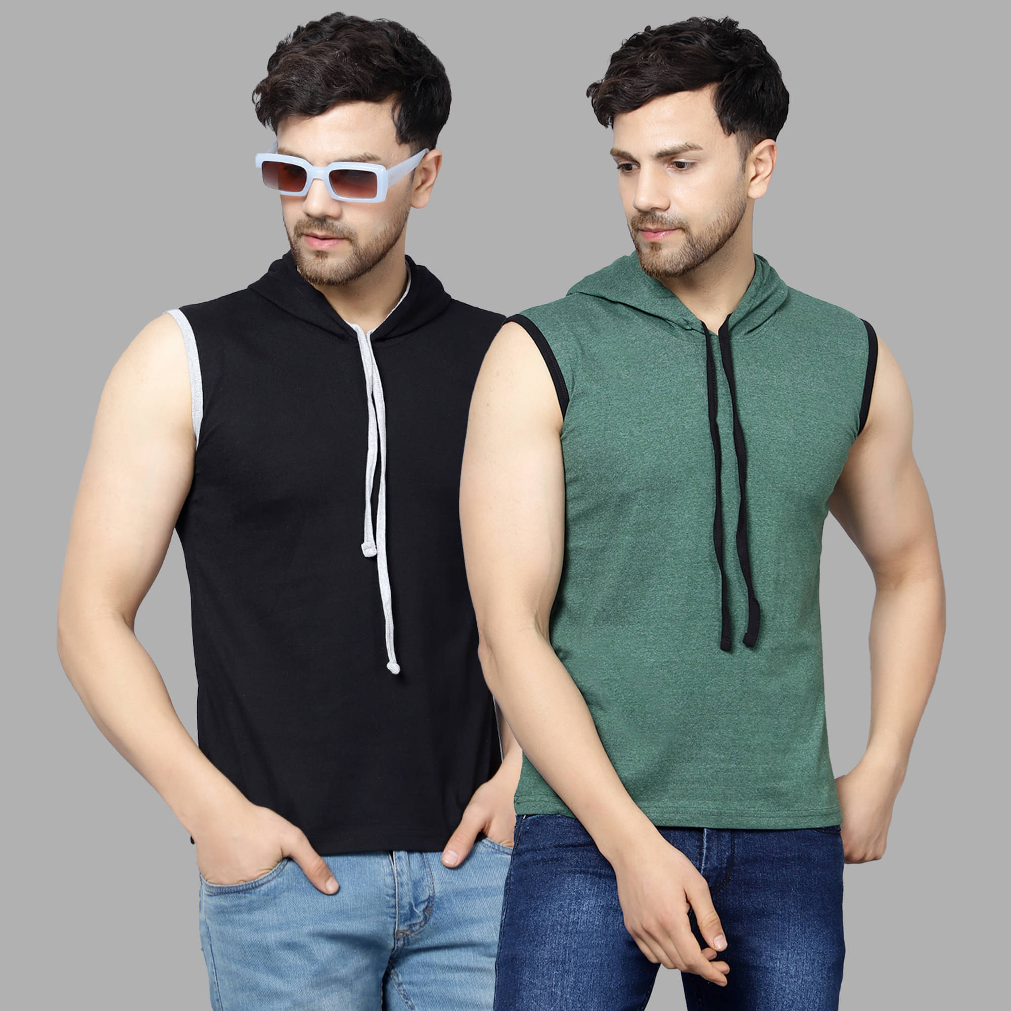     			Diaz Pack of 2 Cotton Blend Regular Fit Men's T-Shirt ( Multicolor )