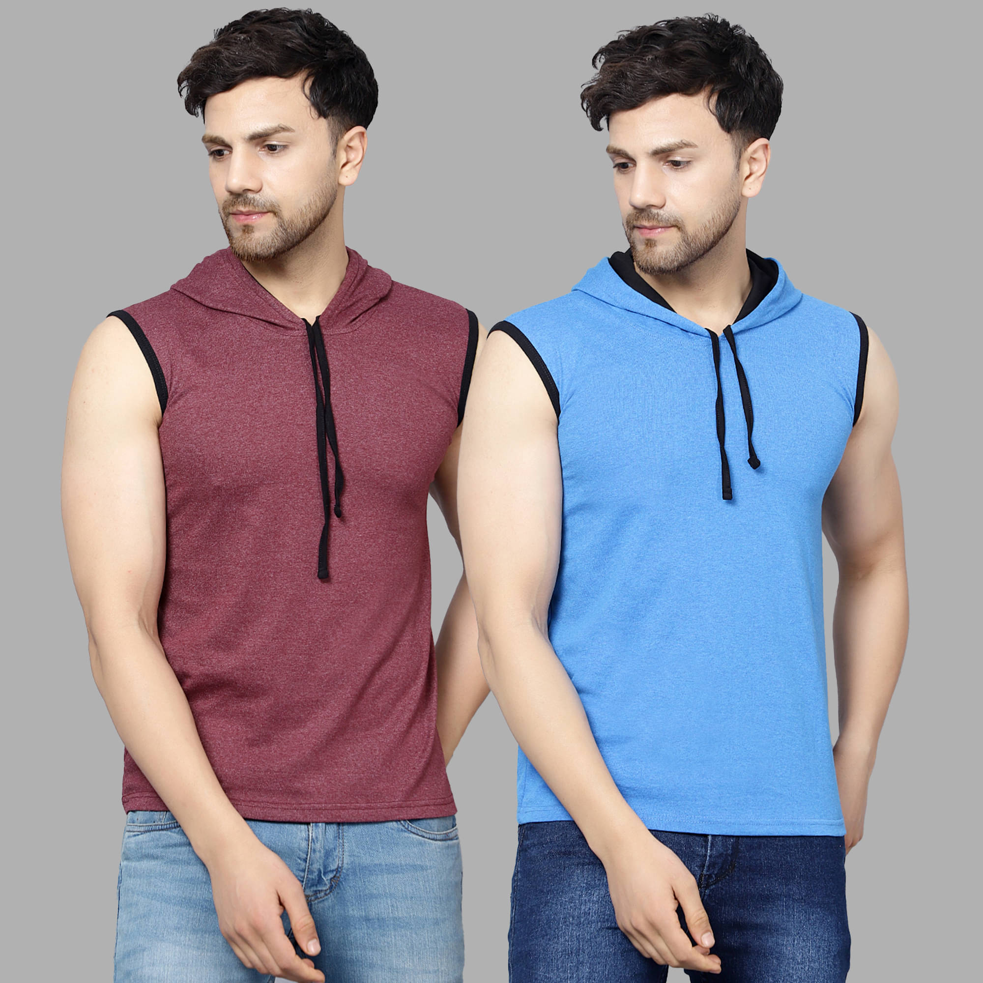     			Diaz Pack of 2 Cotton Blend Regular Fit Men's T-Shirt ( Multicolor )
