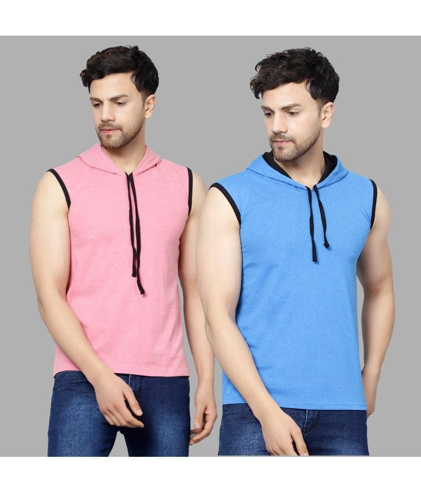     			Diaz Pack of 2 Cotton Blend Regular Fit Men's T-Shirt ( Multicolor )