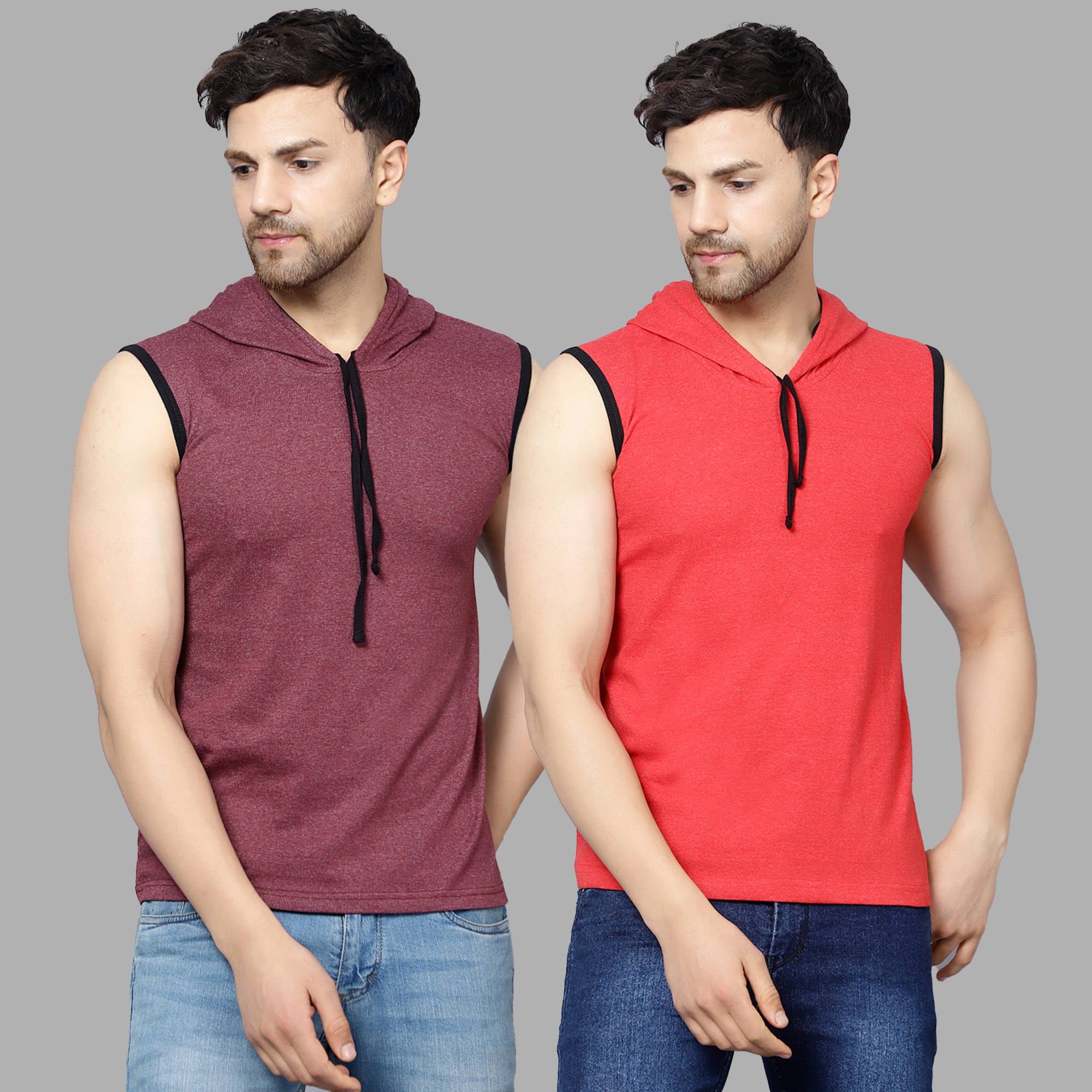 Diaz Pack of 2 Cotton Blend Regular Fit Men's T-Shirt ( Multicolor ) Diaz Pack of 2 Cotton Blend Regular Fit Men's T-Shirt ( Multicolor )