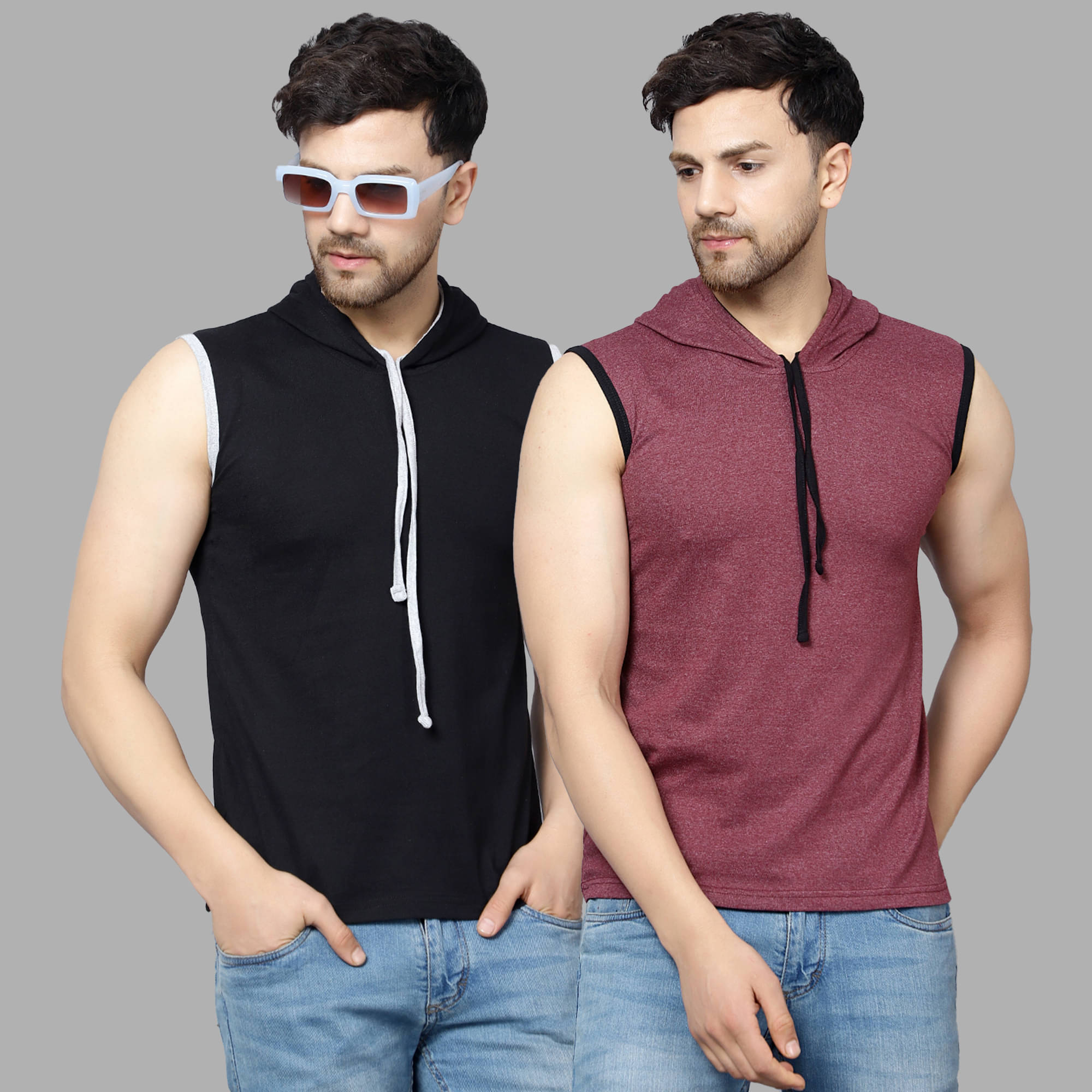 Diaz Pack of 2 Cotton Blend Regular Fit Men's T-Shirt ( Multicolor ) Diaz Pack of 2 Cotton Blend Regular Fit Men's T-Shirt ( Multicolor )