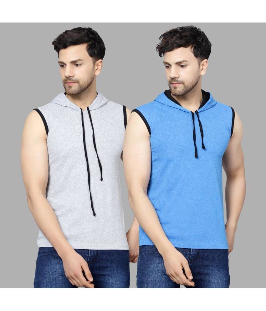     			Diaz Pack of 2 Cotton Blend Regular Fit Men's T-Shirt ( Multicolor )