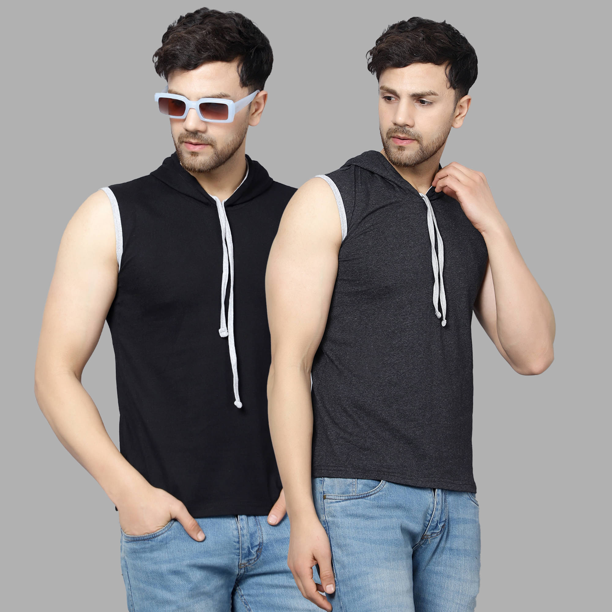 Diaz Pack of 2 Cotton Blend Regular Fit Men's T-Shirt ( Multicolor ) Diaz Pack of 2 Cotton Blend Regular Fit Men's T-Shirt ( Multicolor )