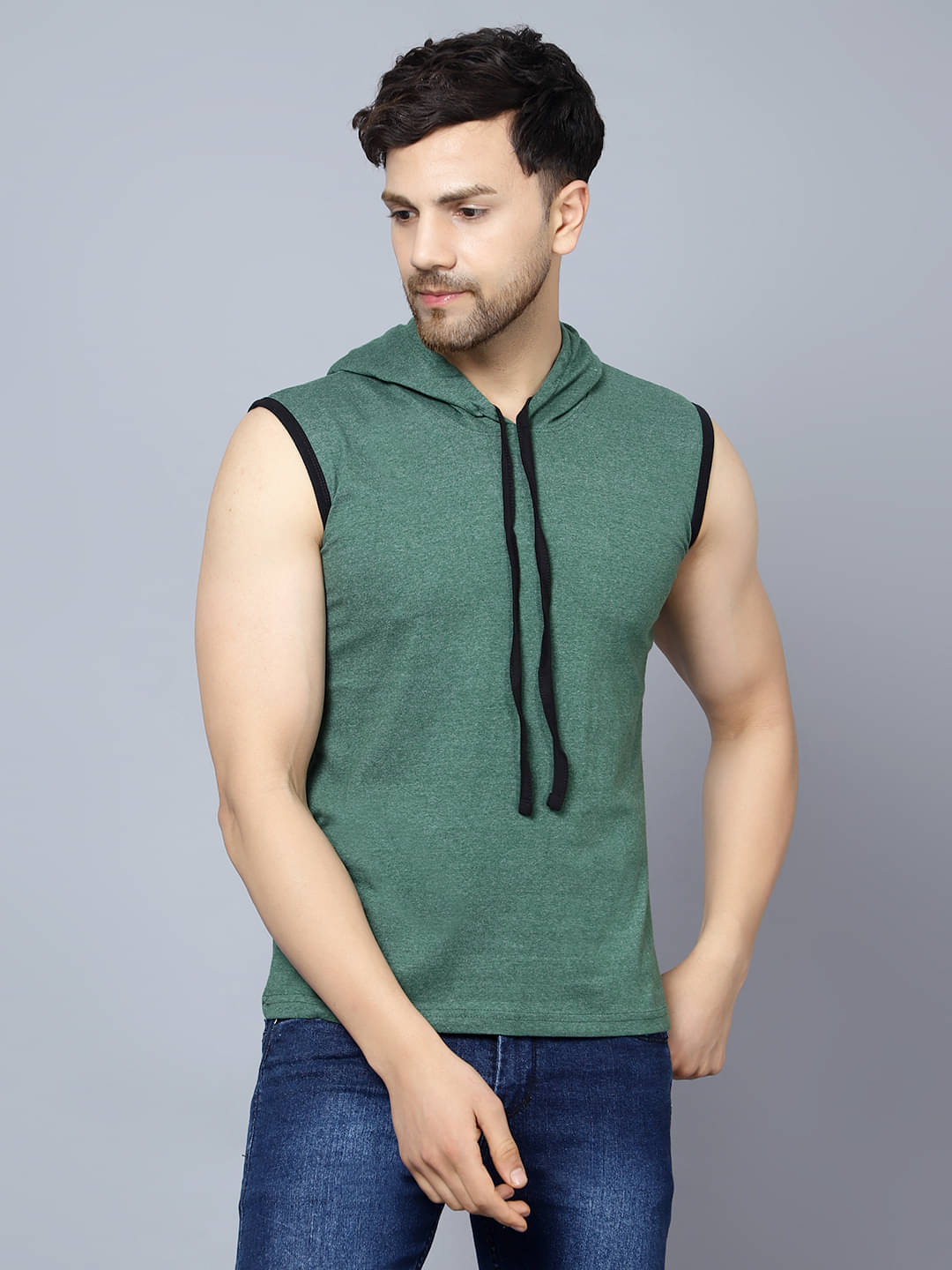     			Diaz Pack of 1 Cotton Blend Regular Fit Men's T-Shirt ( Olive Green )