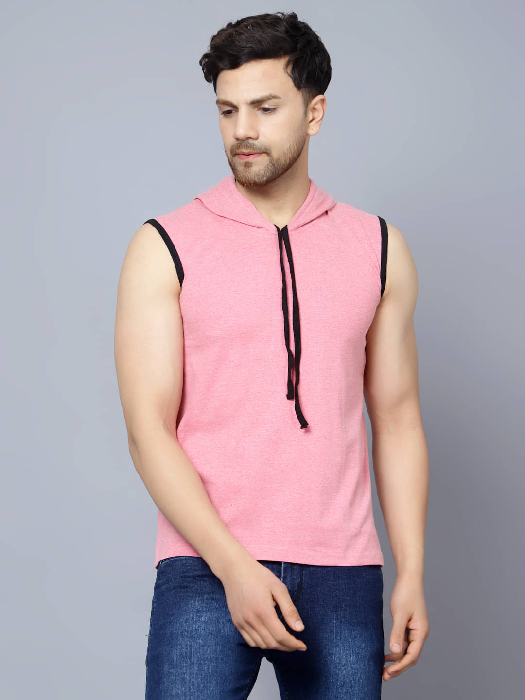     			Diaz Pack of 1 Cotton Blend Regular Fit Men's T-Shirt ( Pink )