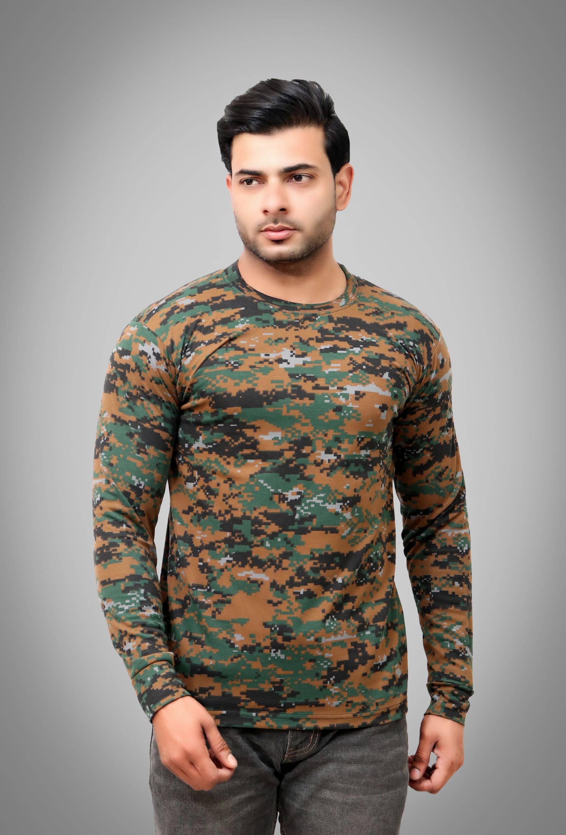 SI Squad - Military Green Cotton Blend Regular Fit Men's T-Shirt ( Pack of 1 )     			SI Squad - Military Green Cotton Blend Regular Fit Men's T-Shirt ( Pack of 1 )