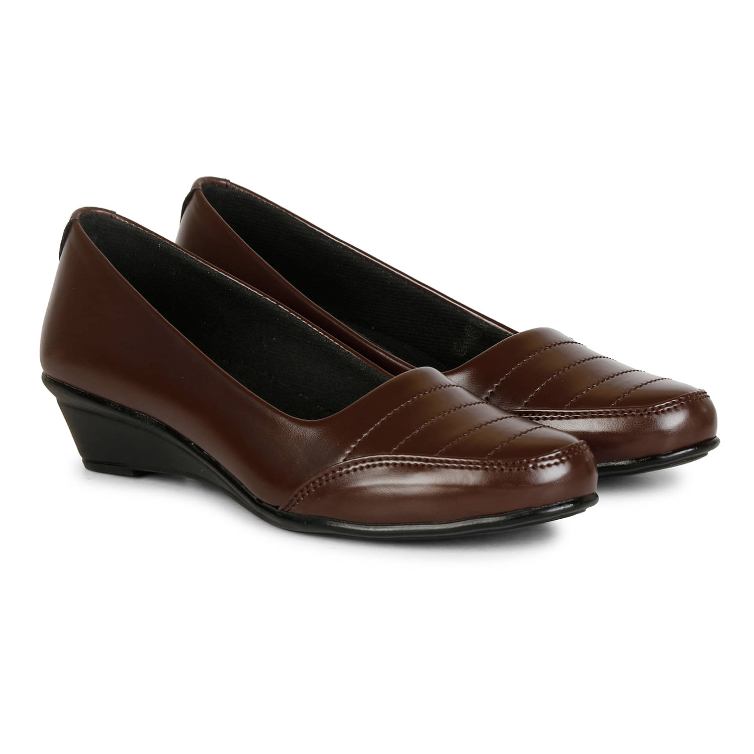     			Saheb - Brown Women's Formal Ballerinas