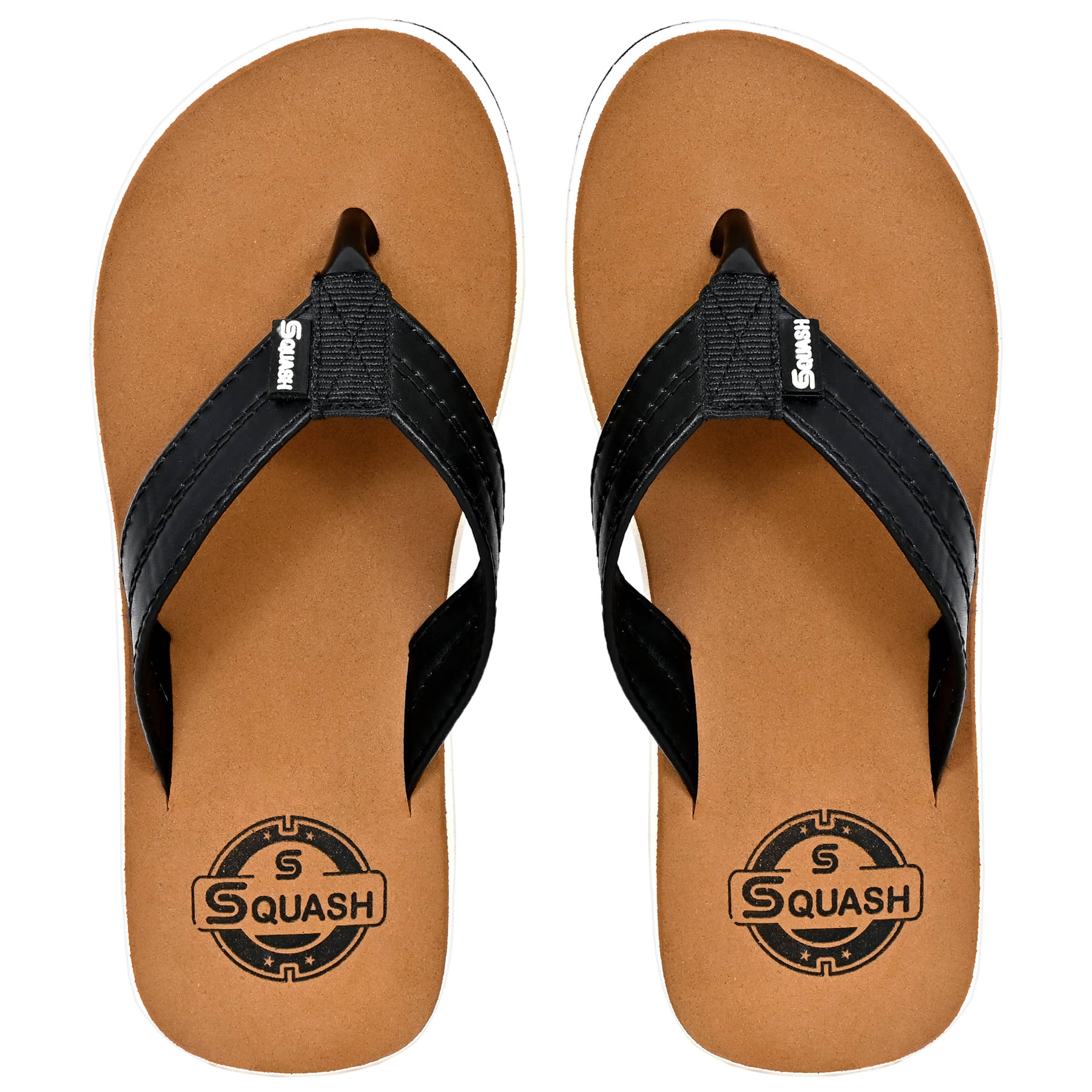 Squash - Brown Men's Thong Flip Flop