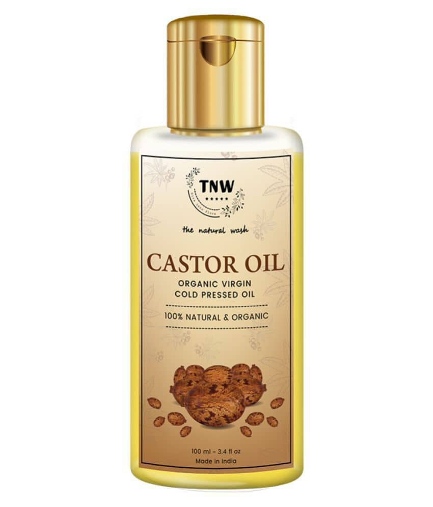 TNW - The Natural Wash Castor Oil For Adding Volume To Eyelashes & Eyebrows, 100Ml