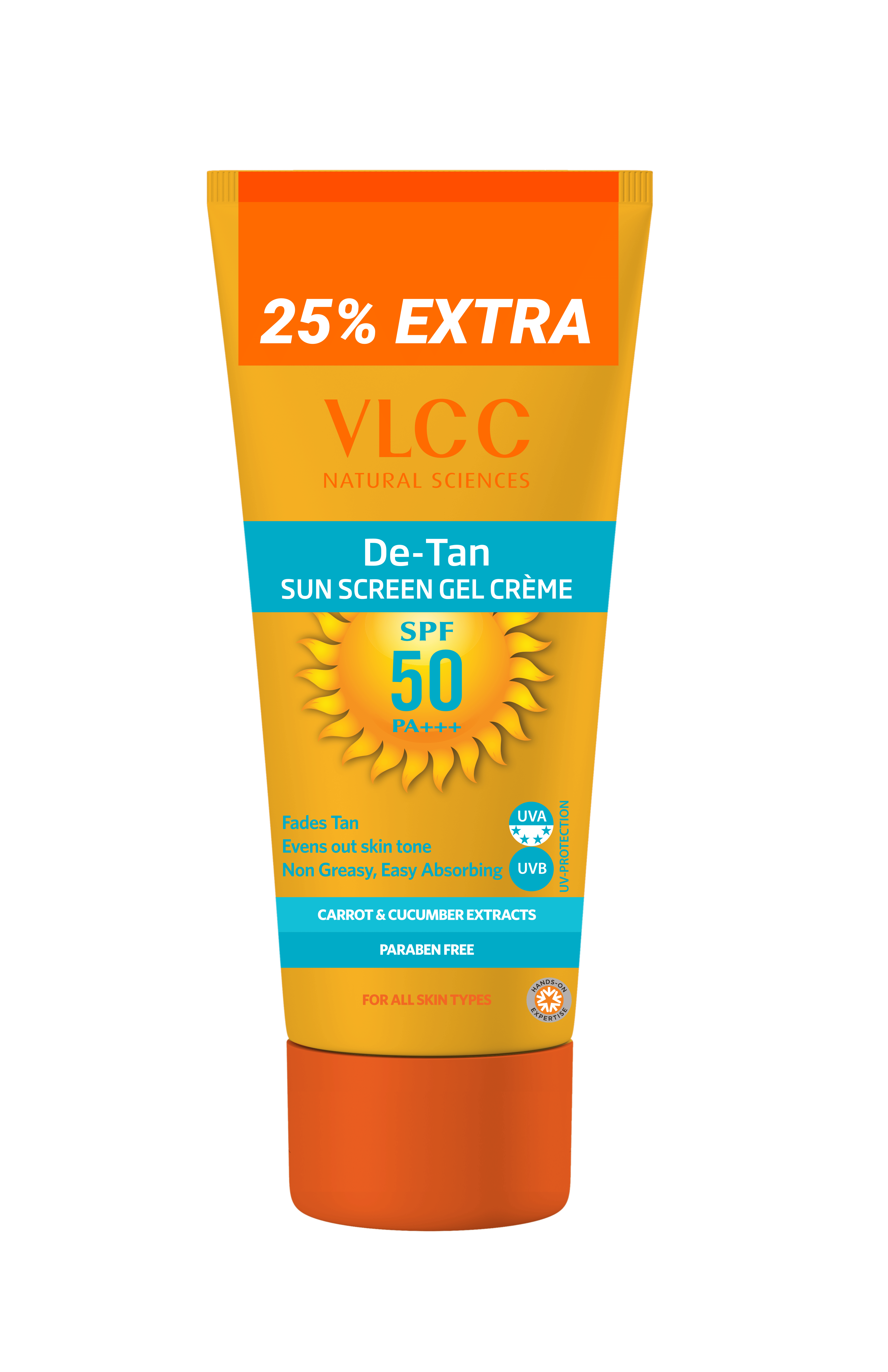 Vlcc De Tan Spf 50 Pa+++ Sunscreengel Cream 100G For Sun Protection