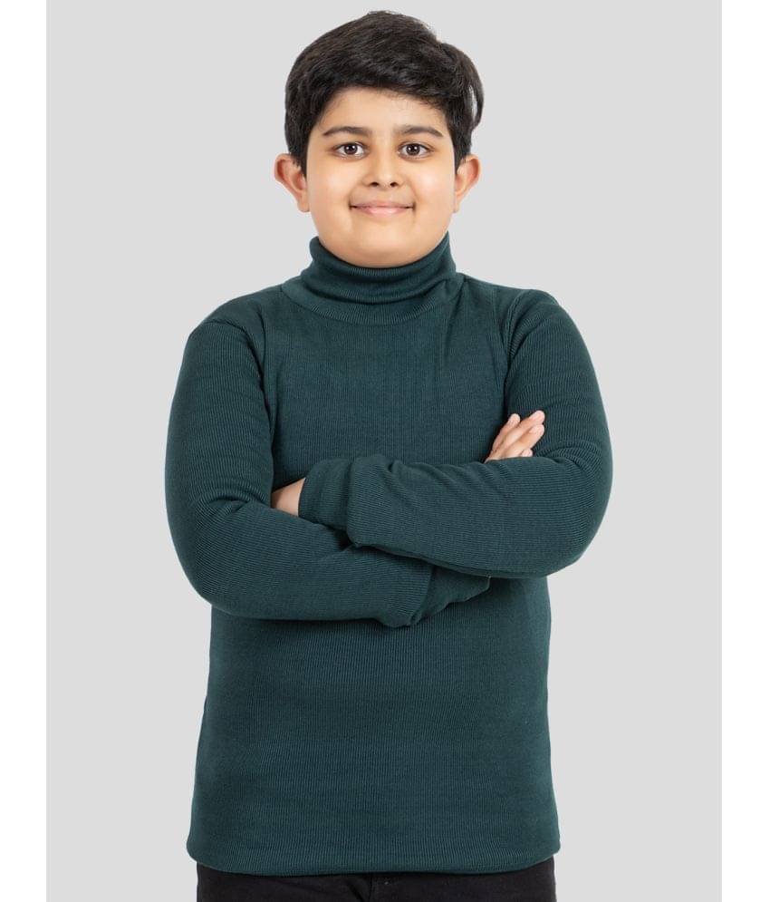     			YHA Pack of 1 Boys Woollen T-Shirt ( Dark Green )