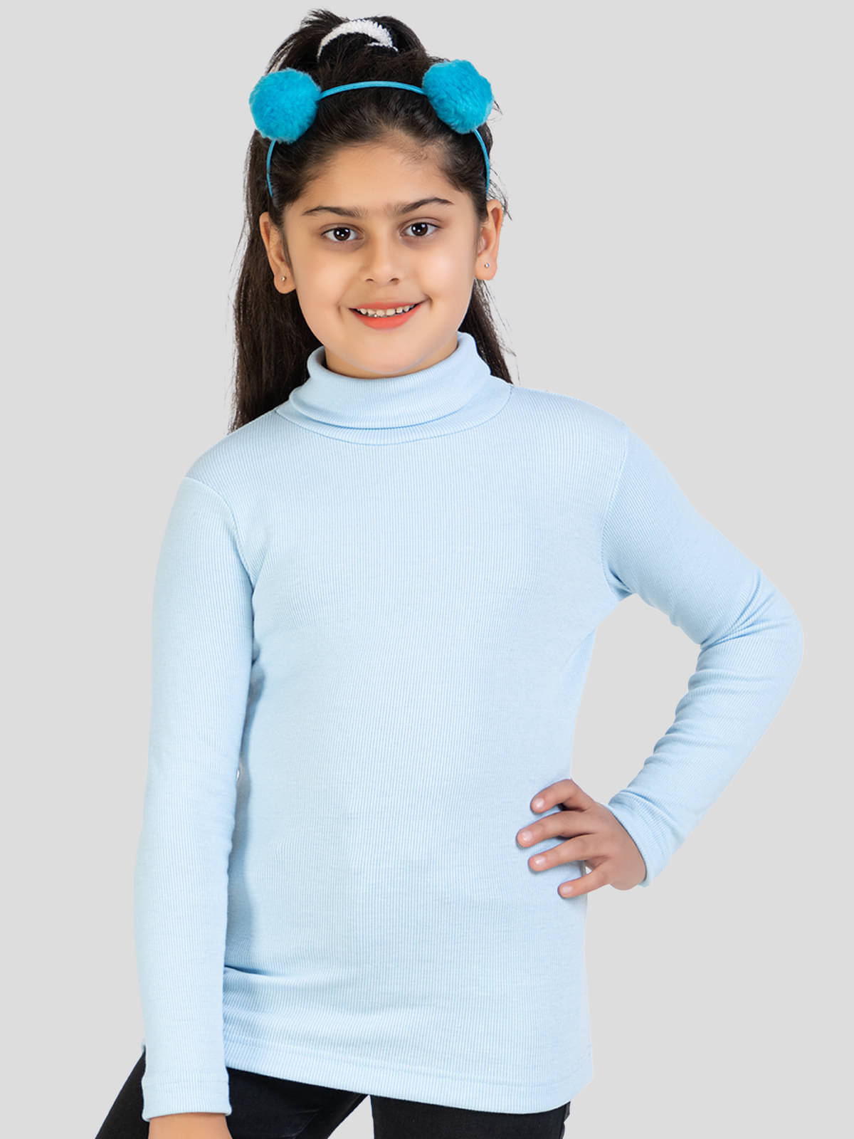     			YHA Pack of 1 Girls Fleece T-Shirt ( Light Blue )