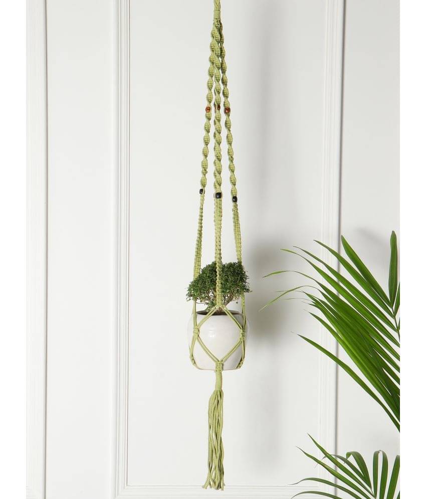     			NUEVOSGHAR Handmade Door Hanging 4 ft Green ( Pack of 1 )