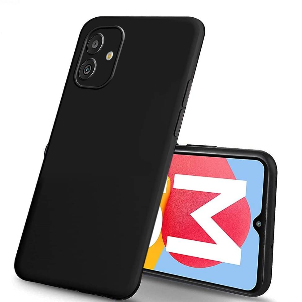     			Case Vault Covers - Black Silicon Plain Cases Compatible For Samsung Galaxy M13 5g ( Pack of 1 )