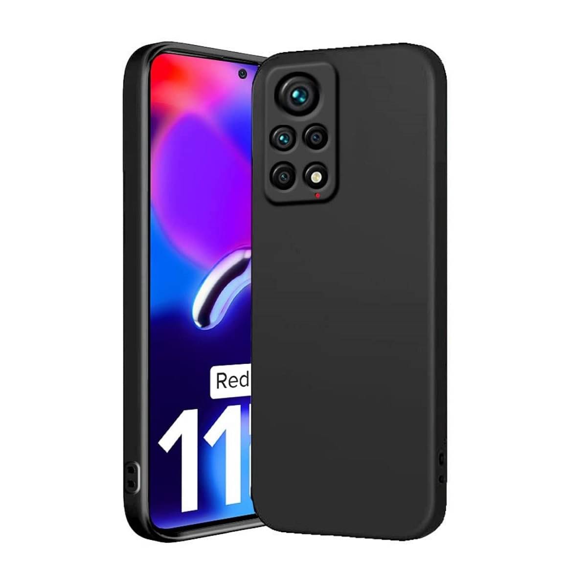 Case Vault Covers - Black Silicon Plain Cases Compatible For Xiaomi Redmi Note 11 Pro ( Pack of 1 )     			Case Vault Covers - Black Silicon Plain Cases Compatible For Xiaomi Redmi Note 11 Pro ( Pack of 1 )