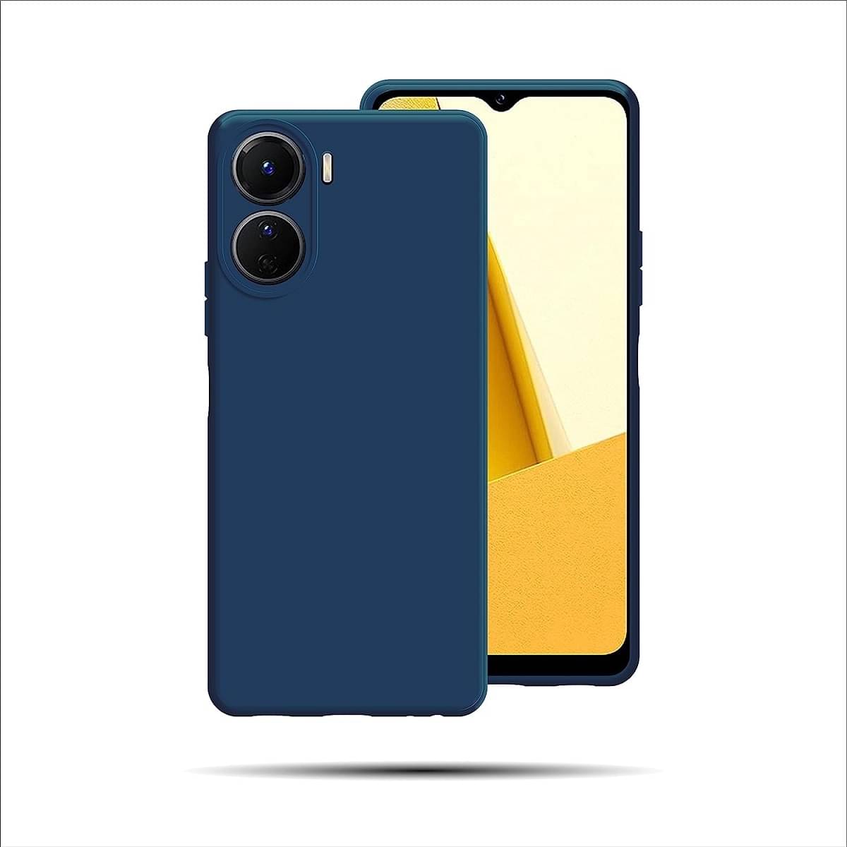 Case Vault Covers - Blue Silicon Plain Cases Compatible For Vivo Y16 ( Pack of 1 ) Case Vault Covers - Blue Silicon Plain Cases Compatible For Vivo Y16 ( Pack of 1 )
