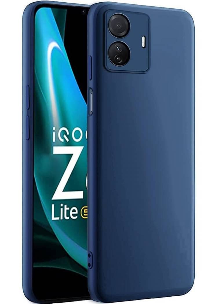 Case Vault Covers - Blue Silicon Plain Cases Compatible For iQOO Z6 Lite 5G ( Pack of 1 ) Case Vault Covers - Blue Silicon Plain Cases Compatible For iQOO Z6 Lite 5G ( Pack of 1 )