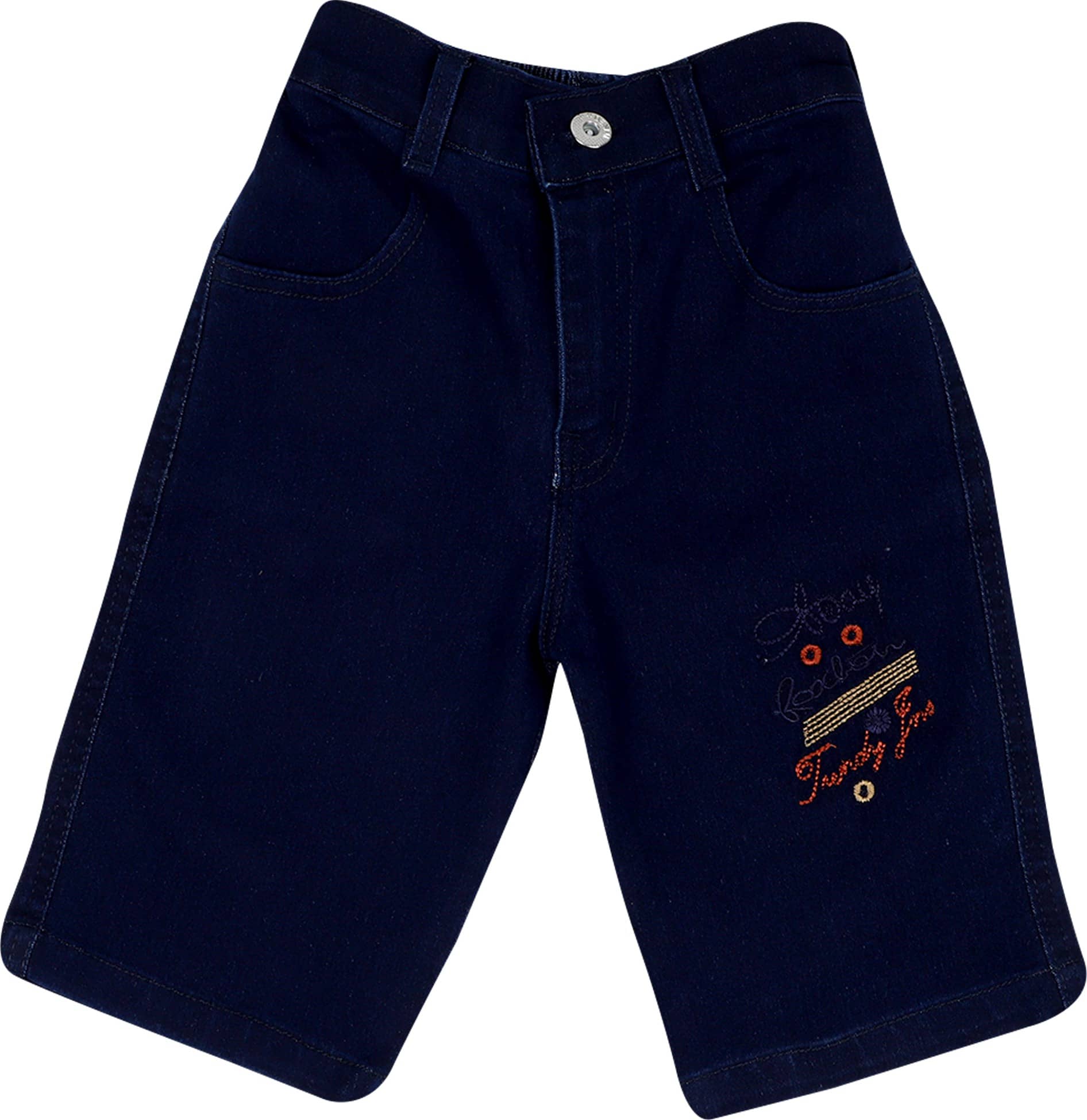 Cremlin Clothing Pack of 1 Cotton Blend Shorts For Boys ( Indigo ) - Shorts | Buy online on ZillyBuy