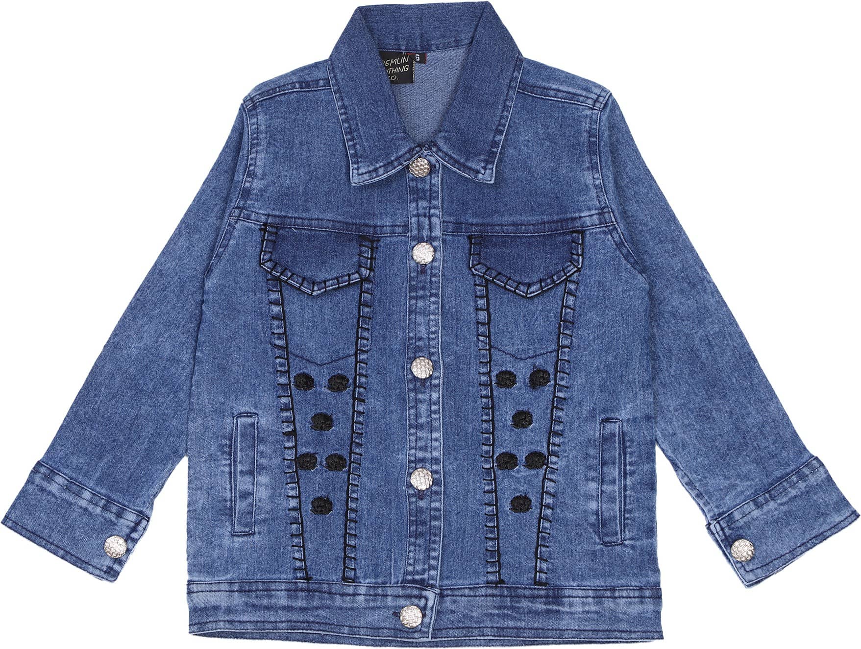 Cremlin Clothing - Blue Denim Girl's Denim Jackets ( Pack of 1 ) - Jackets & Coats | Buy online on ZillyBuy