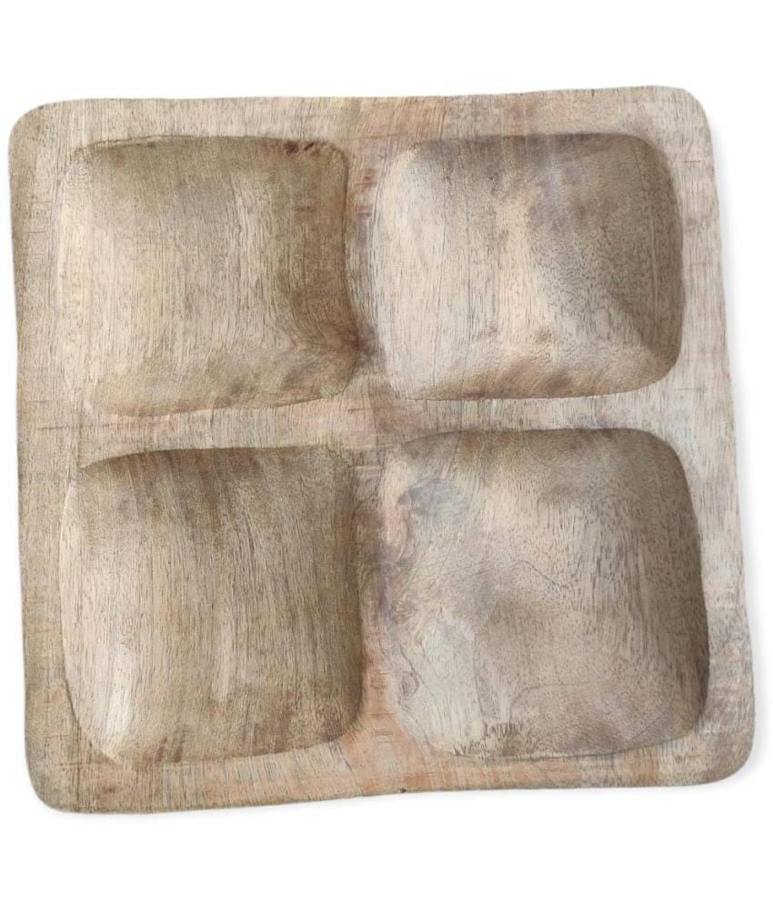     			TFS - Square Beige Serving Tray ( Set of 1 )