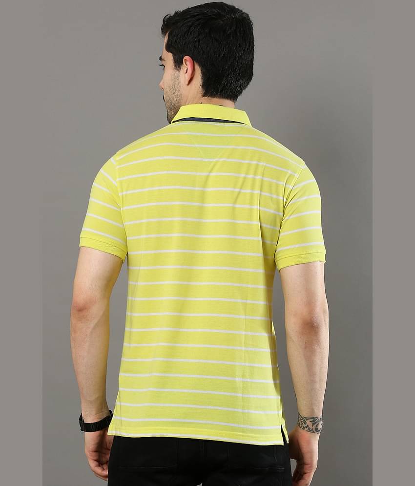 Cool Colors - Yellow Cotton Regular Fit Men's Polo T Shirt ( Pack of 1 )