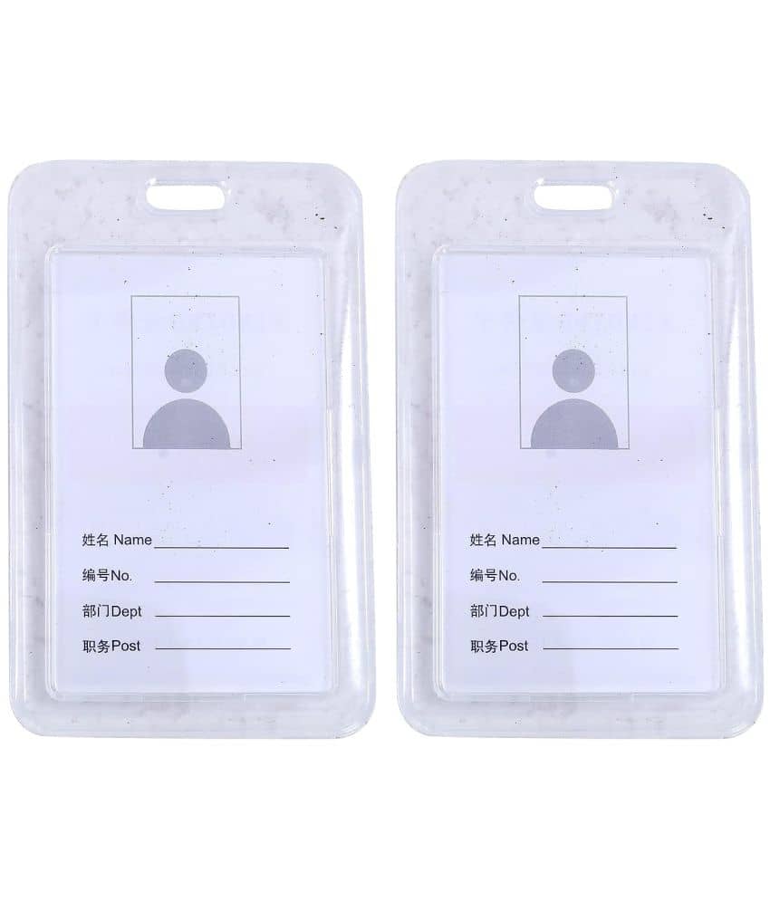 Dey 's stationery store - Plastic Card Holder ( Pack 1 )