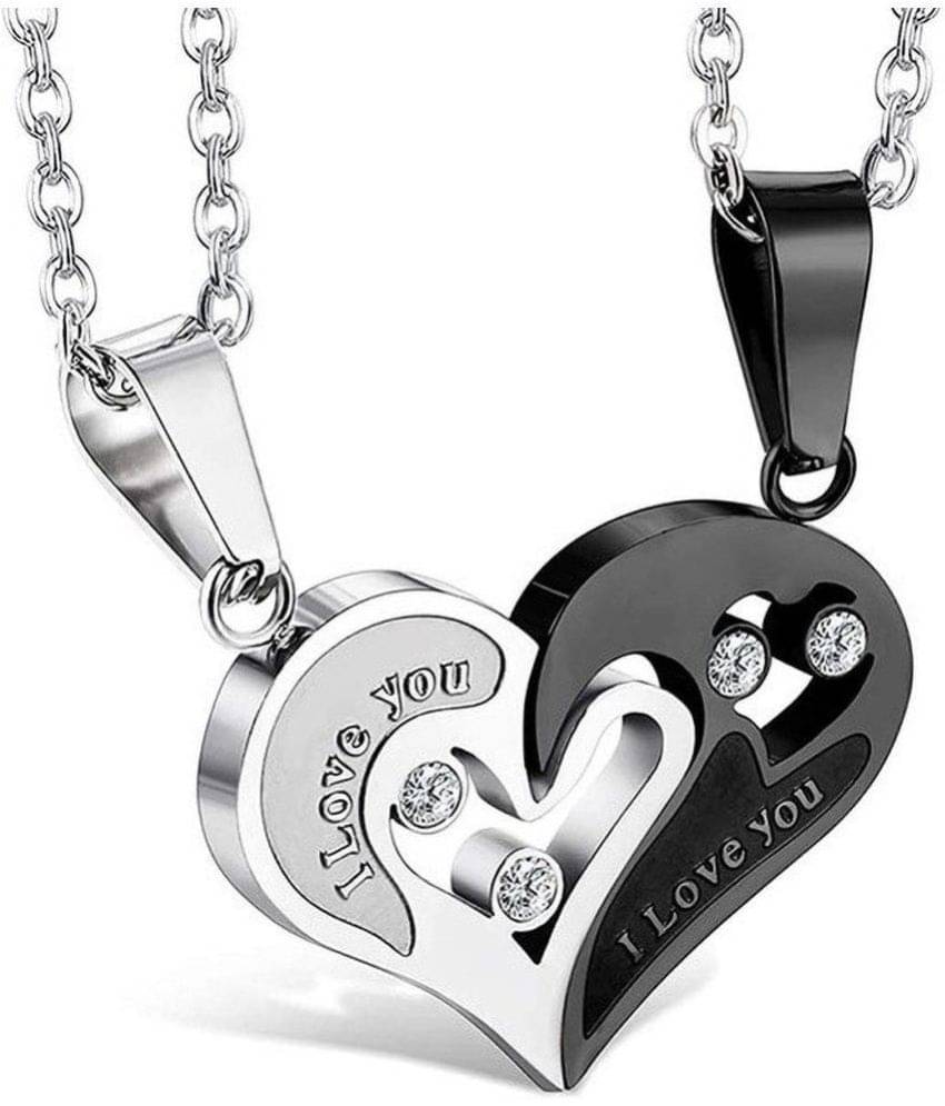     			HEER COLLECTION - Black Pendant set ( Pack of 1 )