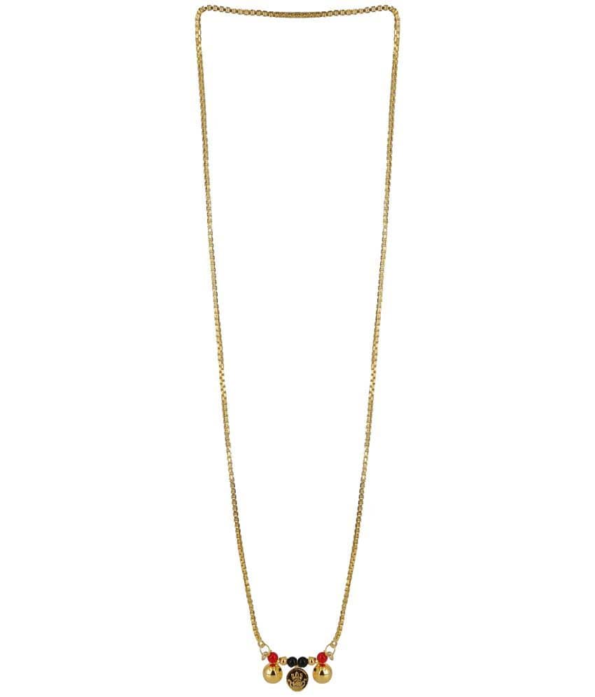 KRIMO - Golden Mangalsutra ( Pack of 1 )