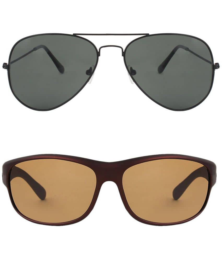 Kanny Devis - Black Pilot Sunglasses ( Pack of 2 ) - Sunglasses | Buy online on ZillyBuy