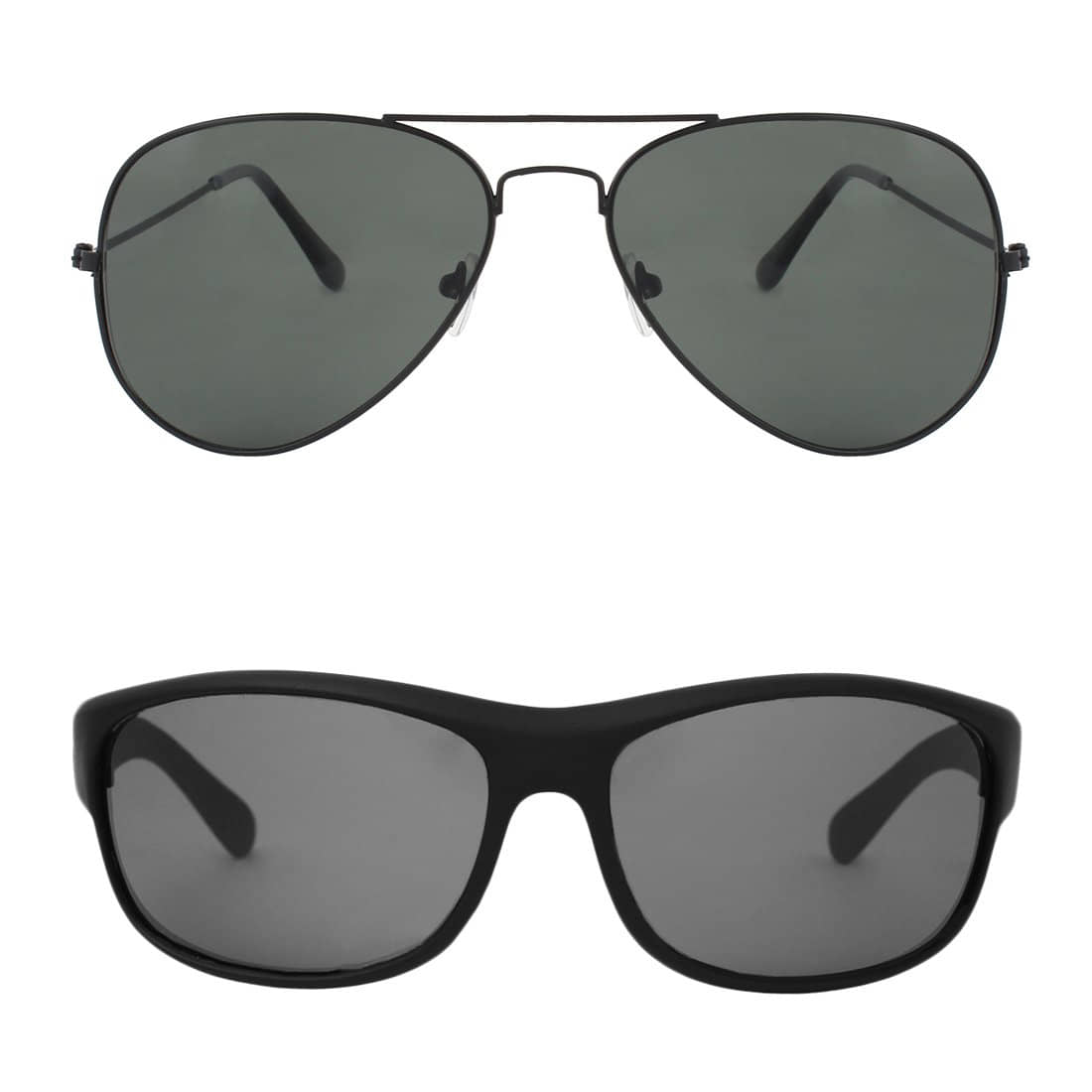 Kanny Devis - Black Pilot Sunglasses ( Pack of 2 ) - Sunglasses | Buy online on ZillyBuy