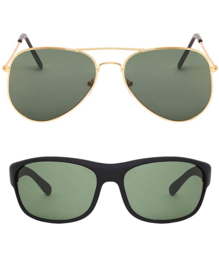 Kanny Devis - Gold Pilot Sunglasses ( Pack of 2 ) - Sunglasses | Buy online on ZillyBuy