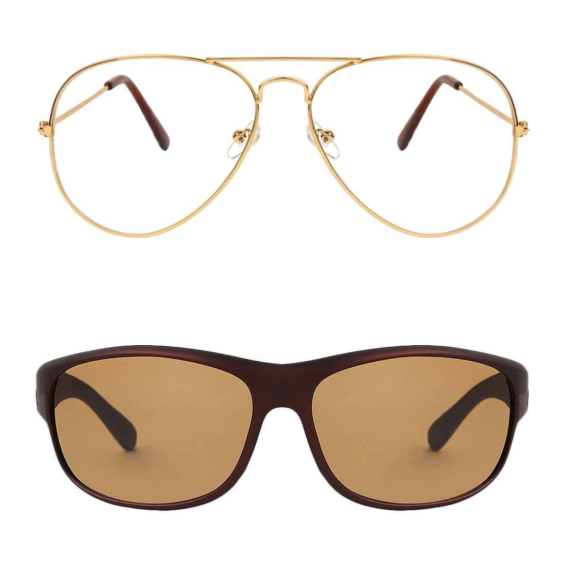 Kanny Devis - Gold Pilot Sunglasses ( Pack of 2 ) - Sunglasses | Buy online on ZillyBuy