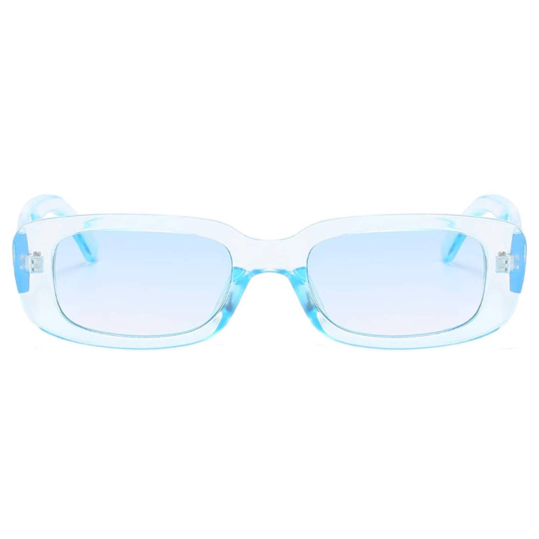 Kanny Devis - Light Blue Rectangular Sunglasses ( Pack of 1 ) Kanny Devis - Light Blue Rectangular Sunglasses ( Pack of 1 )